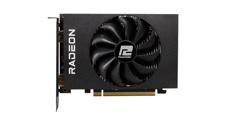 PowerColor AMD Radeon RX 6400 ITX 4GB GDDR6 Graphics Card - AMD Video Cards