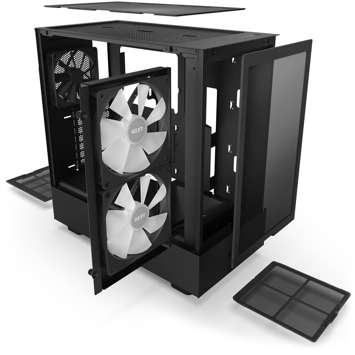 NZXT H5 Flow Compact Mid-Tower Airflow Case (Black)