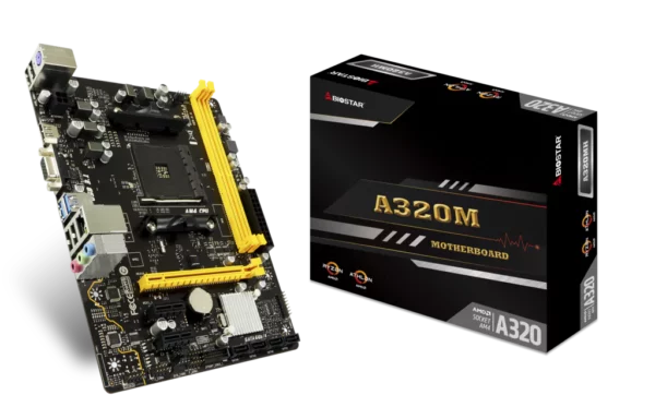 Biostar A320MH 2.0 AM4 mATX AMD AM4 Motherboard - AMD Motherboards