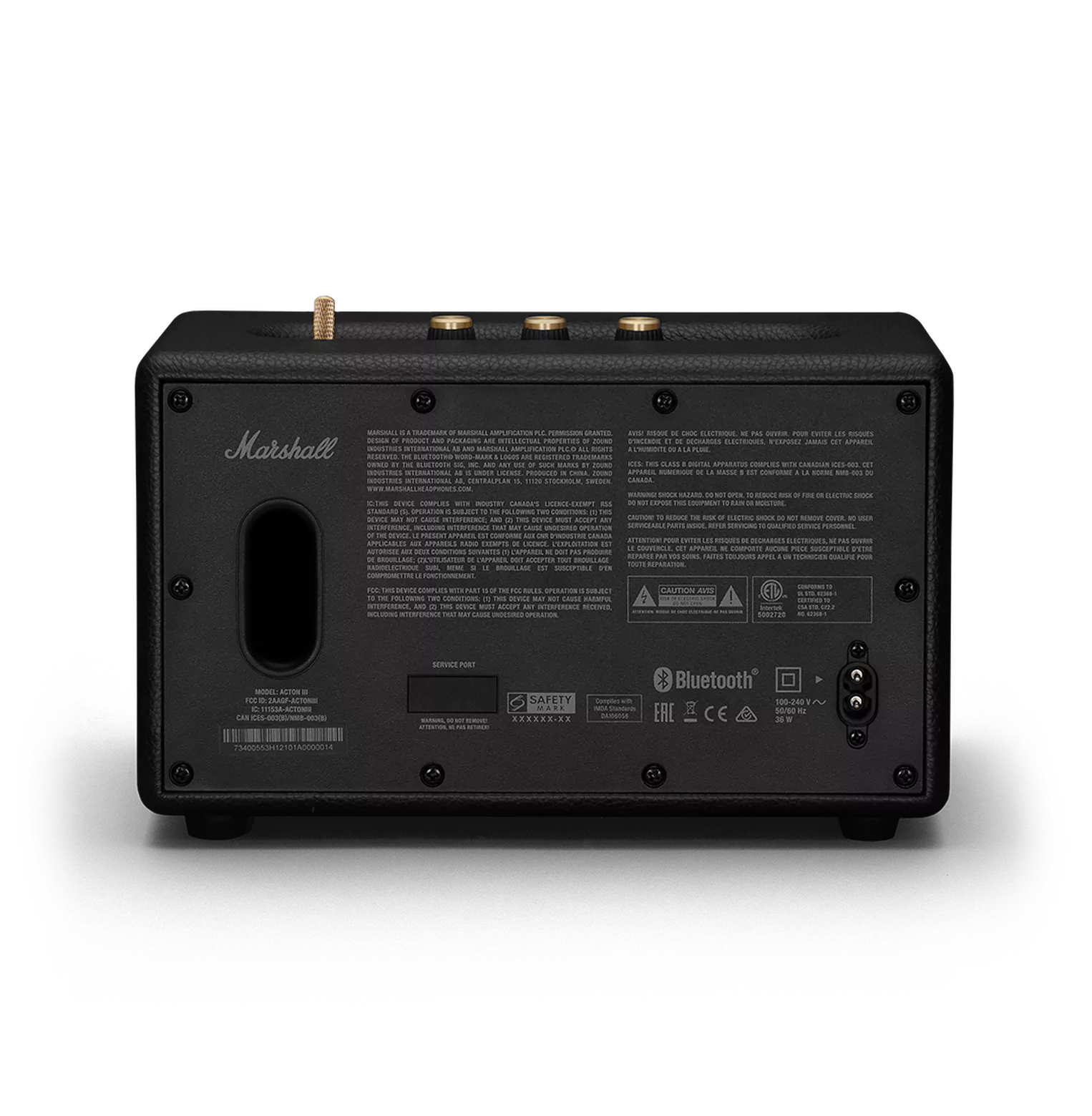 Marshall Acton III Bluetooth Home or Portable Speaker Black | Cream | Brown - Appliances