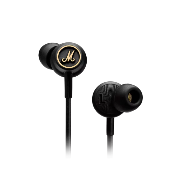 Marshall Mode EQ Wired in-Ear Headphones Black and Brass - Audio Gears and Accessories