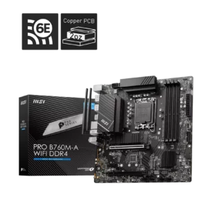 MSI PRO B760M-A WIFI DDR4 LGA 1700 Intel Motherboard - Intel Motherboards