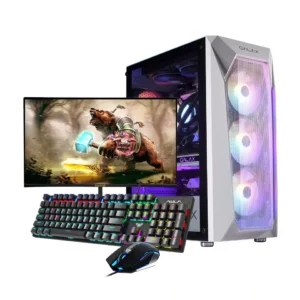 DESOLATOR AMD Ryzen 5 5600X | 16GB | 500GB | RTX 3060 | 24" 165Hz Monitor | Gaming Keyboard and Mouse High End Production and Gaming Complete Set - Consumer Desktop
