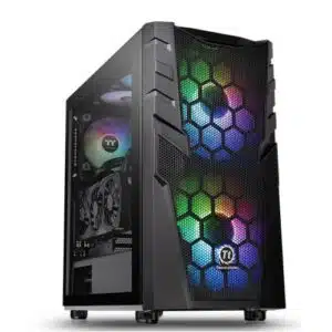 Thermaltake Commander C32 TG ARGB MB Sync ATX Mid-Tower Chassis w/ 2x 200MM ARGB Fans & 1x 120MM - Chassis