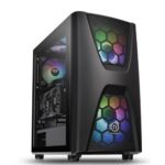 Thermaltake Commander C34 TG ARGB MB Sync ATX Mid-Tower Chassis w/ Preinstalled 2x 200MM & 1x 120MM Fans