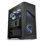 Thermaltake Commander G32 TG ARGB MB Sync ATX Mid-Tower Chassis w/ Preinstalled 1x200MM & 1x120MM Fans