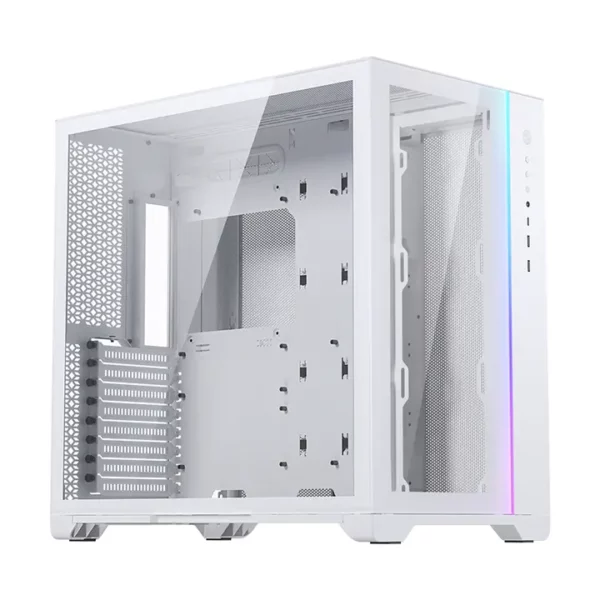 Phanteks MagniumGear Neo Qube 2 Mid Tower Double Tempared Glass Panel Dual Chamber Light Strip ATX PC Case Black | White - Chassis