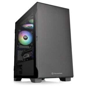 Thermaltake S100 Tempered Glass w/ Fan MicroATX Midtower Chassis - Chassis