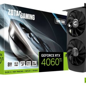 ZOTAC GAMING GeForce RTX 4060 Ti 8GB Twin Edge Graphics Card - Nvidia Video Cards