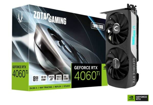 ZOTAC GAMING GeForce RTX 4060 Ti 8GB Twin Edge Graphics Card - Nvidia Video Cards