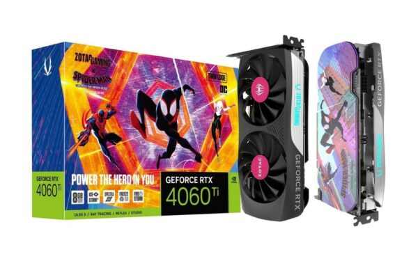 Zotac Gaming GeForce RTX 4060 Ti 8GB Twin Edge OC SPIDER-MAN Edition Graphics Card - Nvidia Video Cards