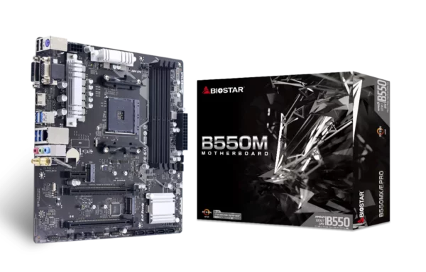Biostar B550MX/E PRO AM4 Micro ATX AMD Motherboard - AMD Motherboards