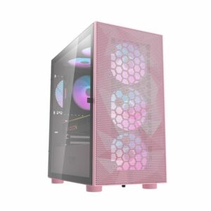 SALAMANDER AMD Ryzen 5 3600/8GB/480GB/GTX 1660 Super High Performance Editing & Gaming System Unit Pink - Consumer Desktop