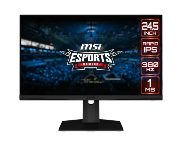 MSI G253PF 24.5" Rapid IPS 1920x1080 FHD 380Hz 1ms GtG G-SYNC Compatible Esports Gaming Monitor - Monitors