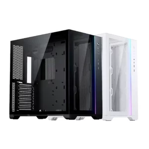 Phanteks MagniumGear Neo Qube 2 Mid Tower Double Tempared Glass Panel Dual Chamber Light Strip ATX PC Case Black | White - Chassis