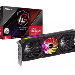 Asrock AMD Radeon RX 7600 Phantom Gaming 8GB OC Graphics Card - AMD Video Cards