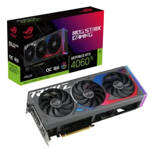 ASUS ROG Strix GeForce RTX 4060 Ti 8GB GDDR6 OC Edition Graphics Card - Nvidia Video Cards