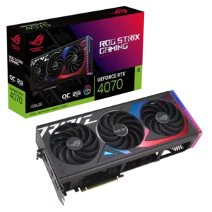 ASUS ROG Strix GeForce RTX 4070 12GB GDDR6X OC Edition Graphics Card - Nvidia Video Cards