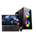 VANGUARD AMD Ryzen 5 4600G | 8GB | 480GB | 22" 75Hz Monitor | Keyboard and Mouse | Windows 11 High Performance Editing & Gaming APU Complete Set
