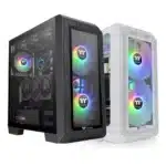 Thermaltake View 300 MX Mid Tower Black Mesh & TG Front Panel w/ 2x 200MM & 1x 120MM ARGB PWM Fan Preinstalled Gaming Chassis