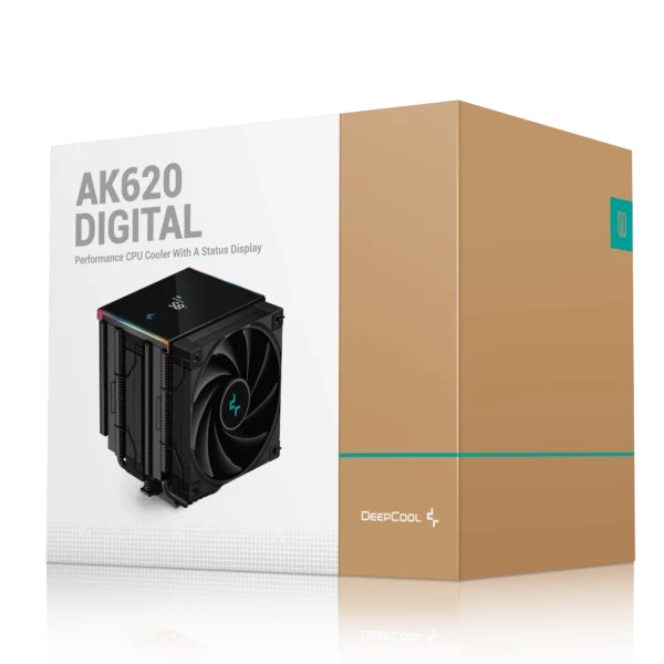 DeepCool AK620 DIGITAL Dual Fan CPU Air Cooler - Aircooling System