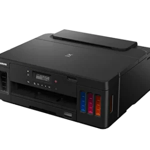 Canon PIXMA G5070 Refillable Ink Tank Wireless PrinterDesign for high volume printing at low running cost, this high performance wireless printer combines amazing compactness and a wide range of printing options for the complete home and small office printing experience.
<ul class="list-normal">
 	<li>Print</li>
 	<li>Print Speed (A4, ISO): up to 13 / 6.8 ipm (mono/colour)</li>
 	<li>Wi-Fi, LAN, AirPrint, Mopria, Direct Wireless, , Wireless/Wired LAN PictBridge</li>
 	<li>Recommended Monthly Print Volume: 150 - 1,500 pages</li>
</ul>