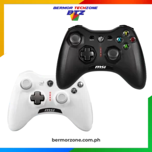 MSI Force GC30 V2 Wireless Controller Gamepad - Black | White<ul>
 	<li>Support for Wireless</li>
 	<li>Support PC and Android</li>
 	<li>Long-acting Li-ion Battery Lasting at least 8 Hours Gaming</li>
 	<li>Dual Vibration Motors Inside</li>
 	<li>Durable Switches with Excellent Feel</li>
 	<li>Additional D-Pad Cover</li>
 	<li>2M Cable & 30 CM Cable for Android</li>
</ul>