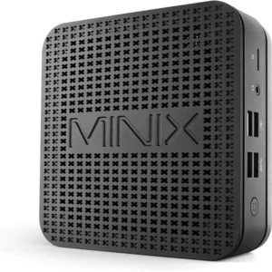 Minix NEO G41V-4 MAX Fanless Mini PC Desktop System Windows 10 ProProcessor
Intel Celeron N4100 (64-bit)

GPU
Intel UHD Graphics 600

Memory
4GB DDR4

Storage
Built-in 128GB M.2 SSD

Storage Expansion
1 x 2280 M.2 slot (SATA 6.0Gbps) [support up to 1TB]

Wireless Connectivity
802.11ac Dual-Band Wi-Fi

Bluetooth 4.2

Operating System
Windows 10 Pro (64-bit)

Video Output
HDMI™ 2.0 (4K @ 60Hz)

DisplayPort (4K @ 60Hz)

VGA (1080p)

Digital Audio Output
HDMI™ 2.0

DisplayPort

Optical SPDIF

Analog Audio Output
3.5mm audio jack

Analog Audio Input
3.5mm audio jack

Peripheral Interface
RJ-45 Gigabit Ethernet

Micro SD card reader

USB 2.0 port x 2

USB 3.0 port x 2

Kensington lock ready