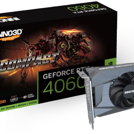 INNO3D GeForce RTX 4060 GDDR6 Compact Graphics Card - Nvidia Video Cards