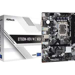ASRock B760M-HDV/M.2 LGA 1700 DDR4 Micro ATX Intel Motherboard - Intel Motherboards