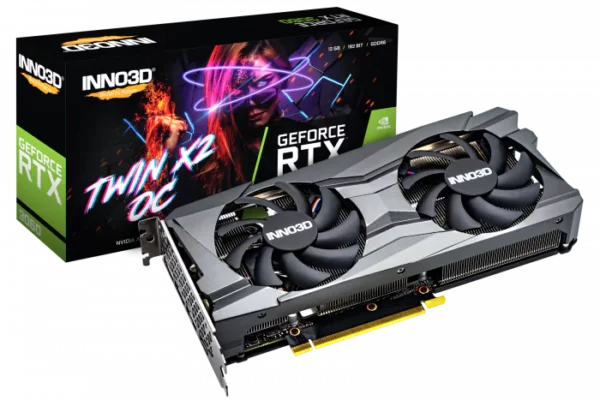 Inno3D Geforce RTX 3060 12GB GDDR6 Twin X2 OC Gaming Graphics Card - Nvidia Video Cards