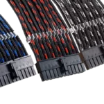Phanteks S Types 24 Pin, 8 Pin 4+4 M/B, 2x 8 Pin 6+2 PCI-E Extension Cable Kit 500mm Length Extension Cables Combo