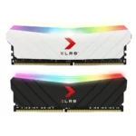 PNY XLR8 Gaming 2x8 16GB DDR4 3200MHz Desktop Memory Black | White | Silver