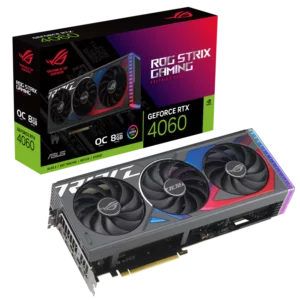 Asus ROG Strix GeForce RTX 4060 8GB OC GDDR6 Gaming Graphics Card - Nvidia Video Cards