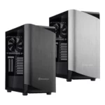 SilverStone SETA A1 ATX Mid-Tower Case With Aluminum Bezel And Steel Chassis - Titanium | Silver