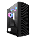 iForgame Kiryu H2 w/ 4 Fans ATX Midtower Gaming Chassis Black