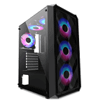 iForgame Kiryu H4 w/ 4 Fans ATX Midtower Gaming Chassis Black