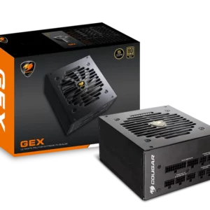 Cougar GEX 650W | 750W | 850W 80+ Gold Full-Modular Gaming Power Supply w/ Flat Cables/ APFC<h4>Features</h4>
<h5>Efficiency</h5>
<ul>
 	<li>GEX features a highly efficient design that surpasses the 80 Plus Gold standard, to help you save money on your electricity bill.</li>
</ul>
<h5>Extreme Cooling System</h5>
<ul>
 	<li>Using COUGARʼs exclusive 120 mm silent fan, the advanced frame increase the concentration of air-flow and its fan curvature has been fine-tuned to reduce vibration at any loads.</li>
 	<li>The 120 mm HDB fan optimizes the balance between RPM & noise.</li>
</ul>
<h5>Durability</h5>
<ul>
 	<li>GEX has been designed and thoroughly tested to perform optimally in 40ºC working temperature environments. It includes 105°C Japanese capacitors for main and standby power to ensure keep providing computer with stable electrical supply</li>
</ul>
<h5>Stability</h5>
<ul>
 	<li>GEXʼs LLC, DC-DC and Tri-Sense(3.3V, 5V, and 12V) design has been created to provide high-quality outputs, with an extremely tight 3% voltage regulation to deliver a stable operation.</li>
</ul>