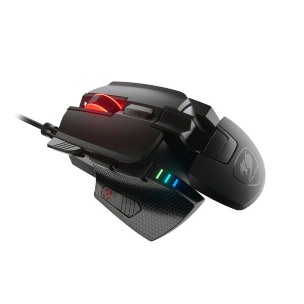 Cougar 700M Evo | Evo eSports RGB 16000 DPI Ergonomic Optical Gaming Mouse- Black | White - Black