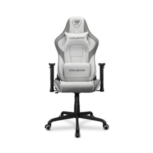 Cougar Armor Elite Gaming Chair Steel Base 2D-Armrest PVC-Leather - White - Furnitures