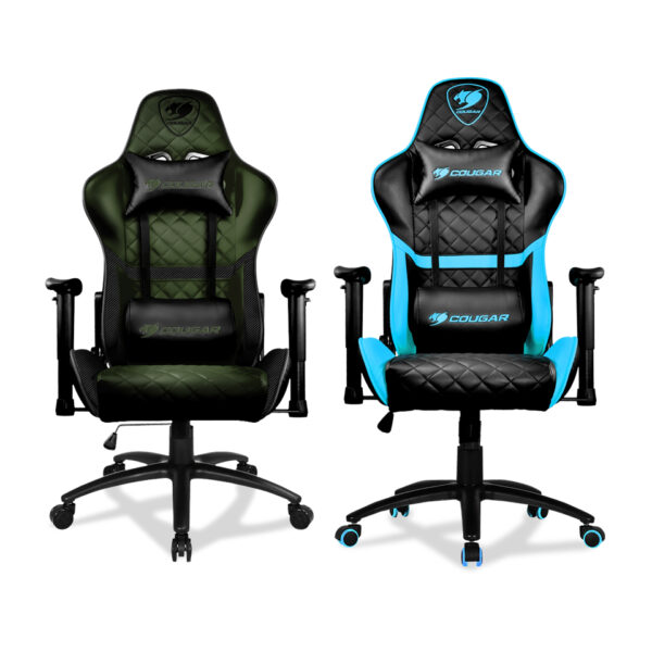 Cougar Armor One Adjustable Design Gaming Chair- Army Green | Skyblue - Furnitures