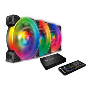 Cougar Vortex RGB SPB 120 PWM HBD Cooling Kit 3x-120mm Core Box w/ Remote - Cooling Systems