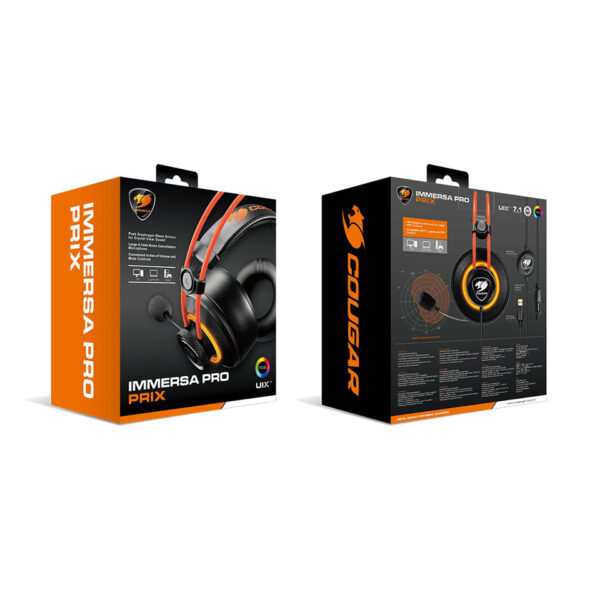 Cougar Immersa Pro Prix 7.1 Surround Gaming Headset w/ Mic USB - Computer Accessories