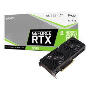 PNY GeForce RTX 3060 12GB VERTO Dual Fan Graphics Card - Nvidia Video Cards