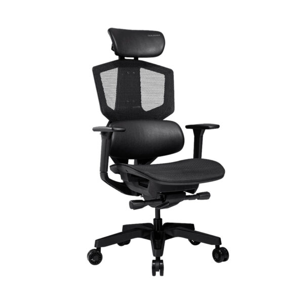 Cougar Argo One Ergonomic Gaming/Office Chair/3D-Armrest/Aluminum Base - Black/Black Orange - Furnitures