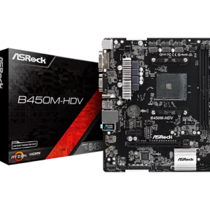 Asrock B450M-HDV AMD AM4 Motherboard - AMD Motherboards