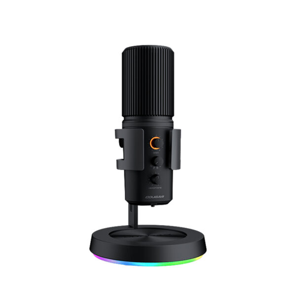 Cougar Screamer-X Studio Microphone W/ RGB Stand & USB 3.0 Hub - Black - Computer Accessories