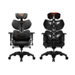 Cougar Terminator Gaming Chair/4D-Armrest/Hyper Dura Leather/Aluminum Base - Black/Orange