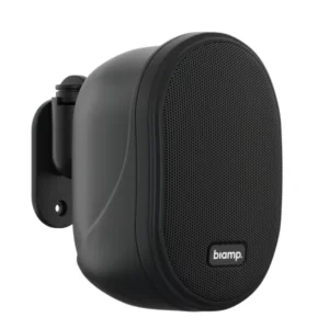 Biamp Ovo3-BL 3 small design loudspeaker -Black<h4>Features</h4>
The OVO3 is a 3" low impedance small design two-way loudspeaker. This speaker is loved for its price and sound quality and because of its elegant  design the OVO3 loudspeakers fit into every interior . The OVO3 uses a bracket system that allows you to position the loudspeaker in a variety

of different angles.
<h5>Height in mm;</h5>
<ul>
 	<li>160</li>
</ul>
<h5>Depth in mm;</h5>
<ul>
 	<li>117</li>
</ul>
<h5>Woofer size in inch;</h5>
<ul>
 	<li>3 inch</li>
</ul>
<h5>Loudspeaker system;</h5>
<ul>
 	<li>2 way</li>
</ul>