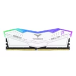 TEAMGROUP T-Force Delta RGB 16GB 6000Mhz Cl38 DDR5 Intel XMP Desktop Memory - White Heatsink